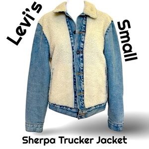 Levi’s Premium Sherpa Panel Trucker Jacket (small)